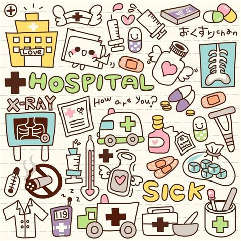 Doodle art draw ideas for android apk download. Cute Doodle Hospital Wall Mural • Pixers® - We live to ...