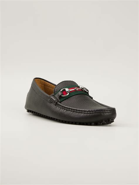 Gucci Leather Classic Driving Shoes In Black For Men Lyst