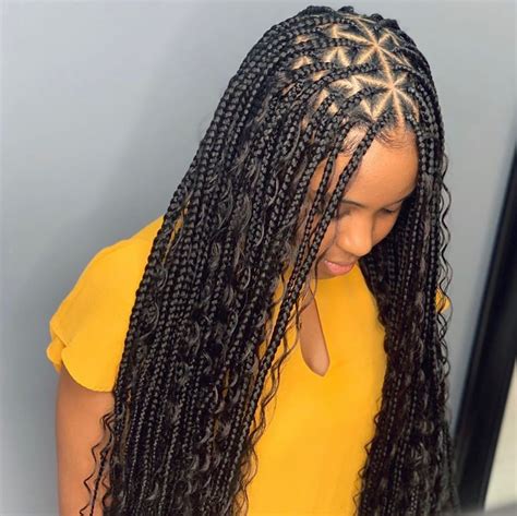 Adventurous girls who aren't afraid of any challenge will rock this style with ease. Top 10 Goddess Box Braids Styles for Summer and Beyond
