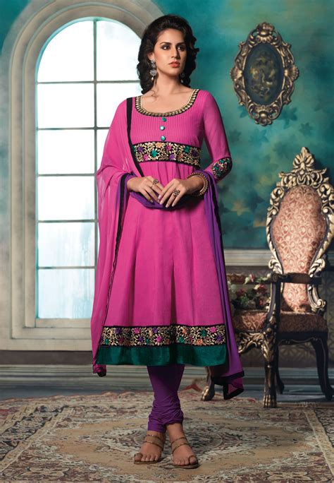 Pink Solid Cotton Salwar Kameez Be The Stunning Diva Wherever You Go Grab This Fascinating