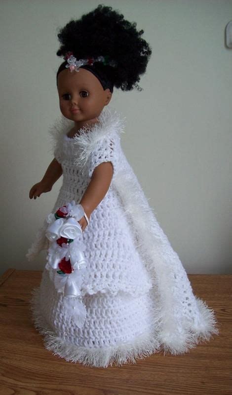 I love crocheting doll clothes. Winter Wedding Dreams -18" doll Image Intense - Free ...