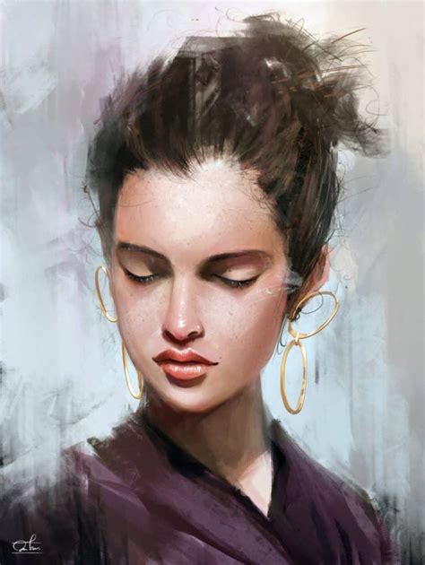 How To Paint These Digital Portraits Step By Step Digital Portrait Digital Painting