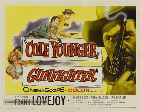 Cole Younger Gunfighter 1958 Movie Poster