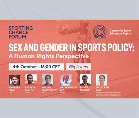 sex and gender in sports policy a human rights perspective centre for sport and human rights