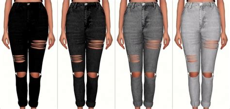 Thelifeofaplumbobs Ripped Jeans Converted At Elliesimple Sims 4 Updates