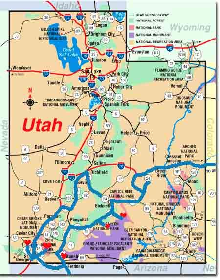 Major Cities In Utah Map United States Map