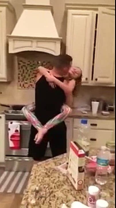 Mother And Daughter Think Dad Is Cooking Breakfast When This Vision She Knocked Self Video