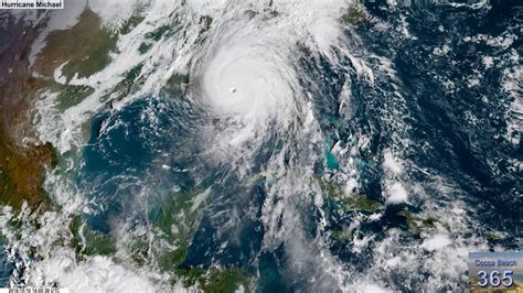 Category 4 Hurricane Michael 2018 Makes Landfall Satellite Video Youtube