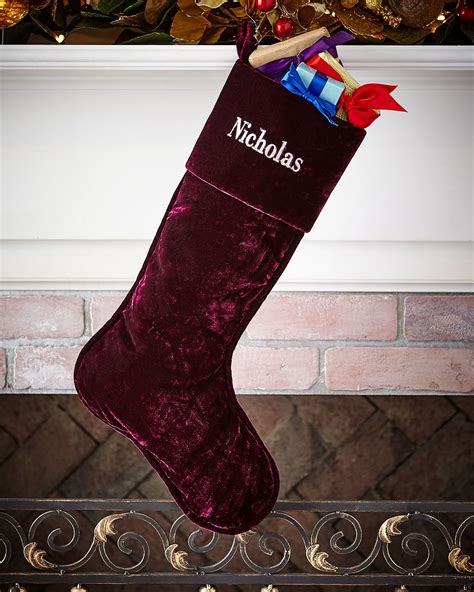 velvet christmas stocking personalized velvet christmas stockings christmas stockings