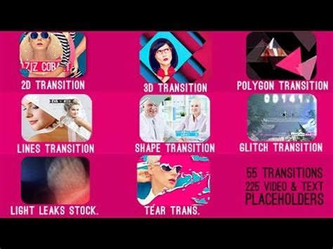 Conactor parallax 4k intro after effects template modern columns transition slideshow after effects template Transitions Template - After Effects Project - YouTube