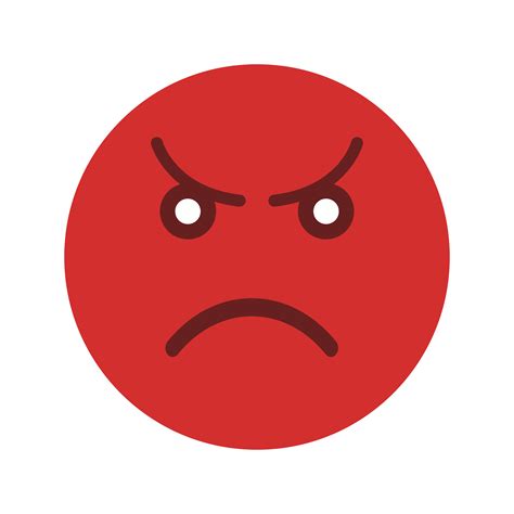 Angry Emoticon Vector Icon Vector Art At Vecteezy
