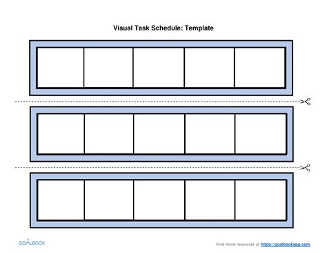 Visual Schedule Template Printable Schedule Template