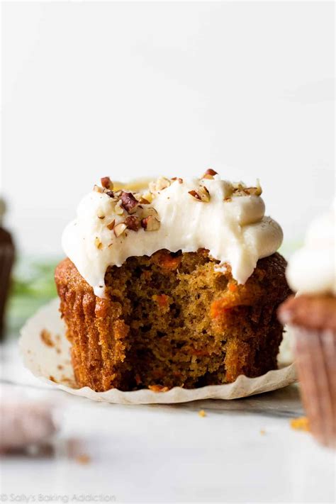 carrot cake cupcakes recipe video sally s baking addiction
