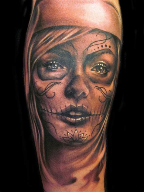 Flowers around the eyes, for example, signifies life, while a sugar here are the most popular 96 day of the dead tattoos designs, most of them centered on the lady of the dead or la calavera catrina. Day Of The Dead Tattoos Designs, Ideas and Meaning ...