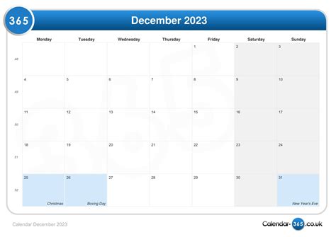 Calendar 2023 December 2023 Get Calendrier 2023 Update