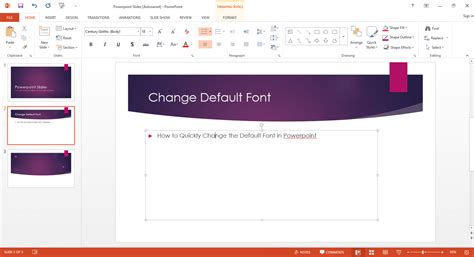 Now, directly paste the font you just copied to this page, then this font can be added to word successfully. Change the Default Font in PowerPoint Text Boxes