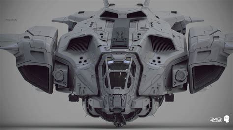 Pelican Halo 2 Anniversary Cki Vang Halo Starship Design Spaceship
