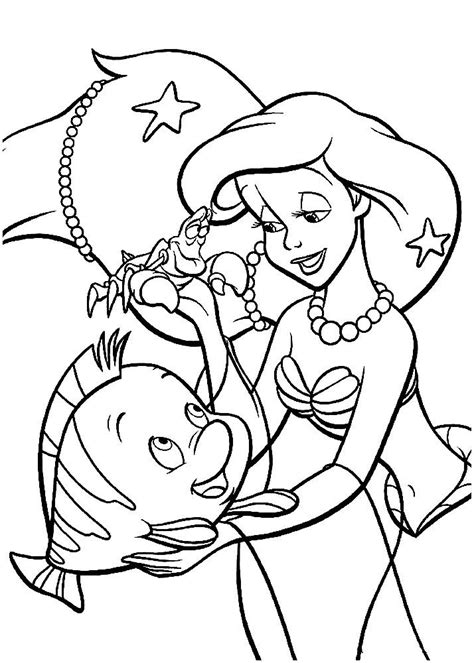 Dibujos De La Sirenita Ariel Para Colorear E Imprimir Ariel Coloring