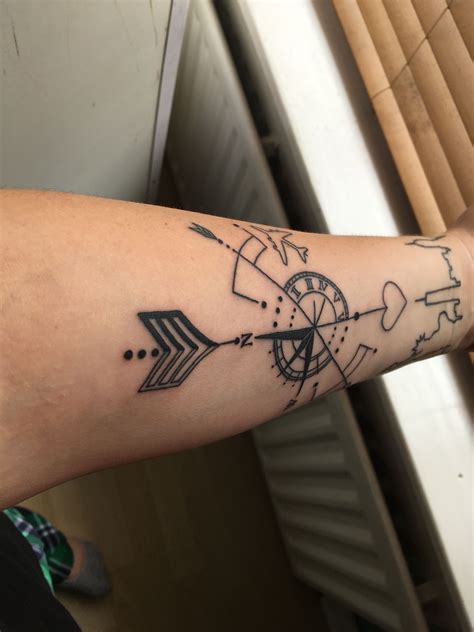 Broken Compass Tattoo Fireource