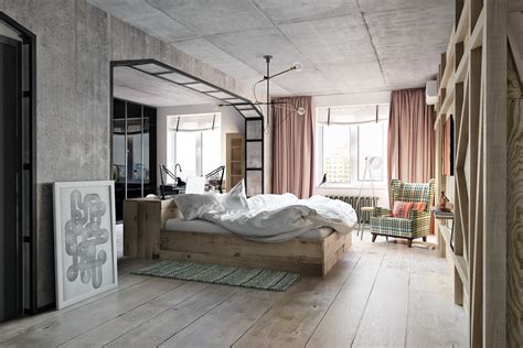 Industrial bedroom design from birch lane. Industrial small apartment design attempts to decor with a ...