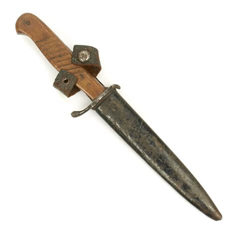 Original German Wwi Fighting Trench Knife With Original Rolled Steel