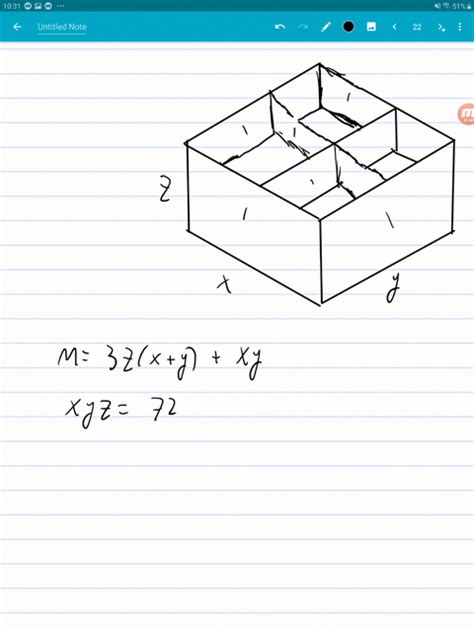 Solveda Rectangular Box With No Top And Two Intersecting Partitions