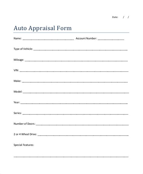 Once you have an idea of what buyers in your area are paying for. classic car appraisal form Learn The Truth About Classic