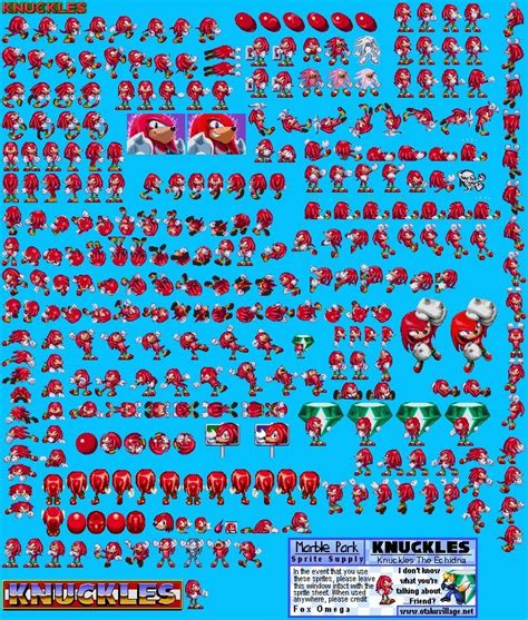 Knuckles Sprites In Sonic 3 And Knuckles Sonic Sonic And Knuckles