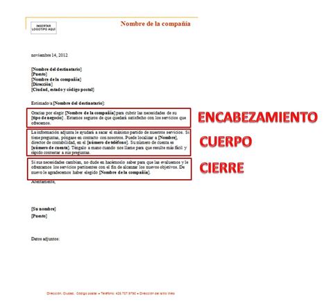 Todo En Correspondencia Carta Comercial Estructura Y Normas De Puntuación