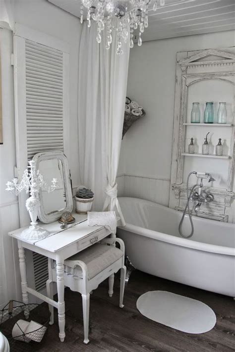 Hardwearing yet easy on the eye, neutral stone tiles look stylish and will wear well in a busy bathroom. 15 French Country Bathroom Décor Ideas - Shelterness