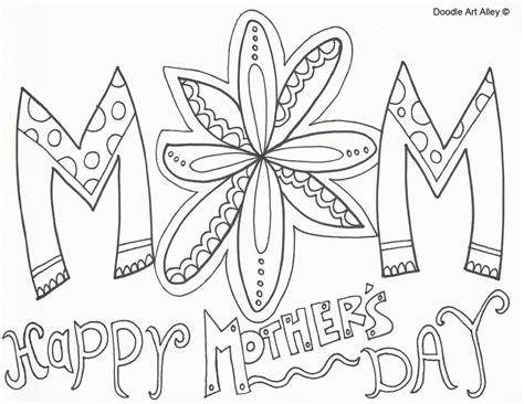 Mother Day Coloring Pages