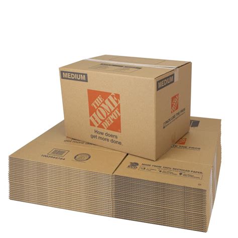 The Home Depot 28 In L X 15 In W X 16 In D Large Moving Box 10 Pack