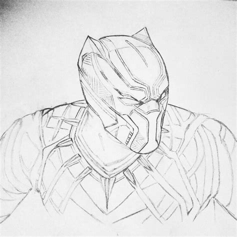 Black Panther Marvel Art Drawings Avengers Drawings Drawing