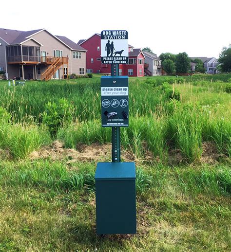 2018 new type aluminum dog pet waste station bins with bracket with green painting pet waste station for wholesale. Neighborhood Pet Waste Stations | Linden Park Neighborhood ...