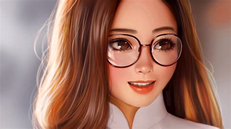 Anime Girl Glasses Icons