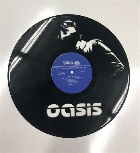 Oasis 1 Laser Cut Vinyl Record Artist Representation Smfx Designs