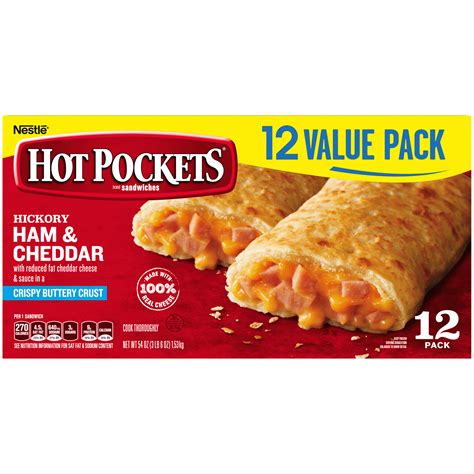 Check spelling or type a new query. HOT POCKETS Hickory Ham & Cheddar Frozen Sandwiches ...