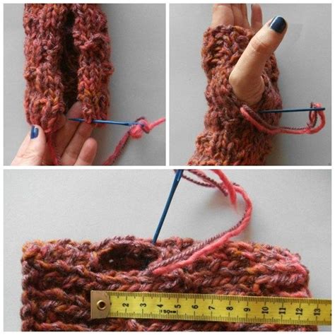 HAZLO TÚ MISM Mitones de lana Fingerless gloves knitted pattern