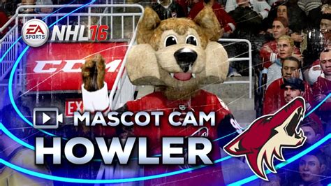 Everything for the fan at fansedge! NHL 16 Mascot Cam | Howler (Arizona Coyotes) - YouTube