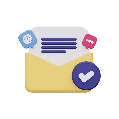 3d Send Email Icon 10872827 Png