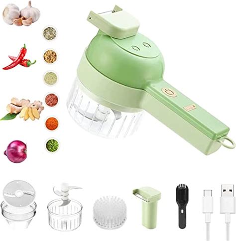 Homezo Upgraded Electric Food Chopper 4 In 1 Handheld Electric