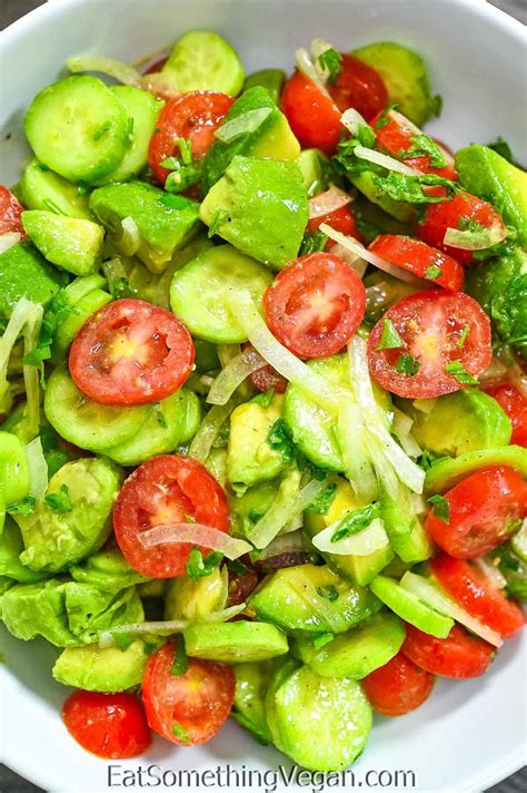 Simple Avocado Salad Eat Something Vegan