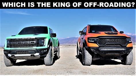 2022 Ram Trx Vs 2022 Ford Raptor Is The Ram Trx Better Than The Ford