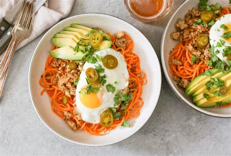 For the hot sauce you must use sriracha hot chili sauce (rooster sauce). Spicy Chicken and Sweet Potato Noodle Bowls - Domesticate ME