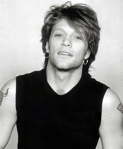 Jon Bon Jovi Bandw Pic From Early To Mid 90s Jon Bon Jovi Bon Jovi