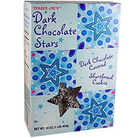 Trader Joes Dark Chocolate Stars Cookies16 Oz Box Of Yummy Pricepulse