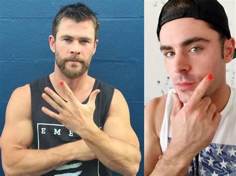Here S Why Chris Hemsworth And Other Celebs Are Polishing Their Nails Self