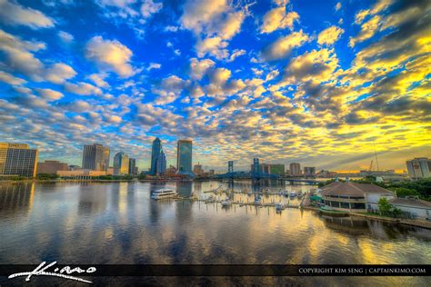 Jacksonville Skyline From Duval County Florida Hdr Photography By