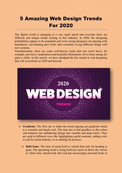 Top 5 Web Design Trends For 2020
