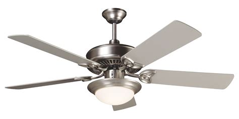 Nickel fans give your modern space a streamlined look that works well for updated and retro decor styles. Craftmade Two Light Bn - Brushed Nickel Cased White Glass ...